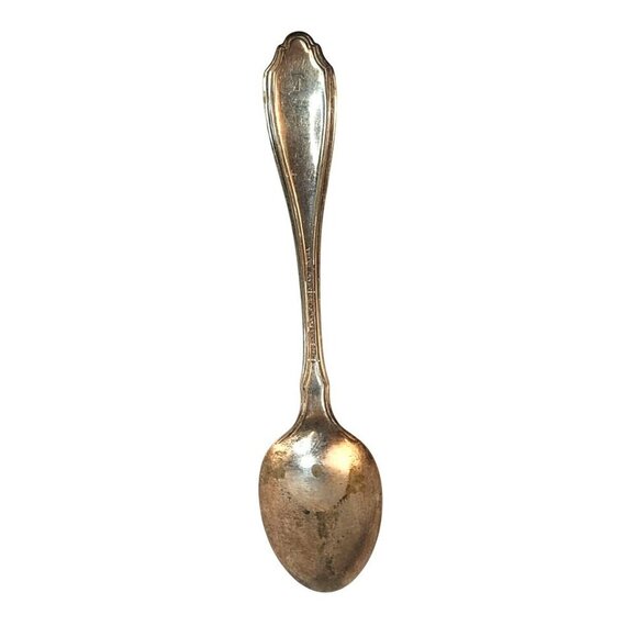 1835 R Wallace Sectional Extra silverplate serving spoon 8.5 in long x 2 inch - Picture 2 of 10
